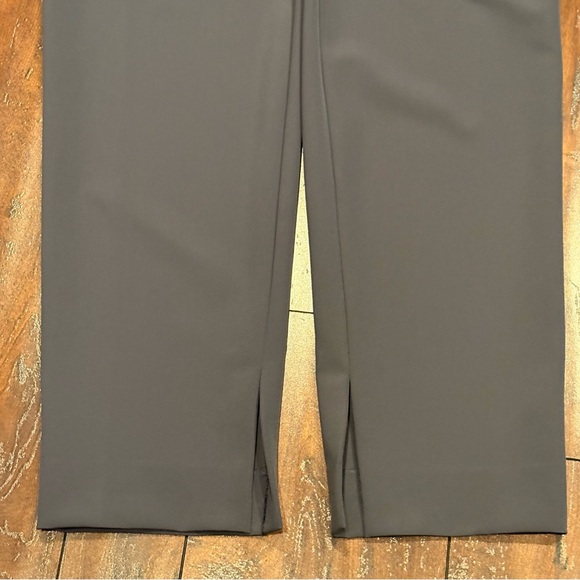 Lafayette 148 Waldorf Slim Slit Ankle Pants Gray Tapered Stretch 12 - Picture 4 of 9